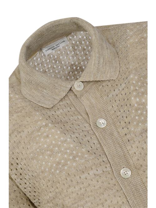 Camicia in filato di misto cotone e lino ROBERTO COLLINA | 261MYA2822523